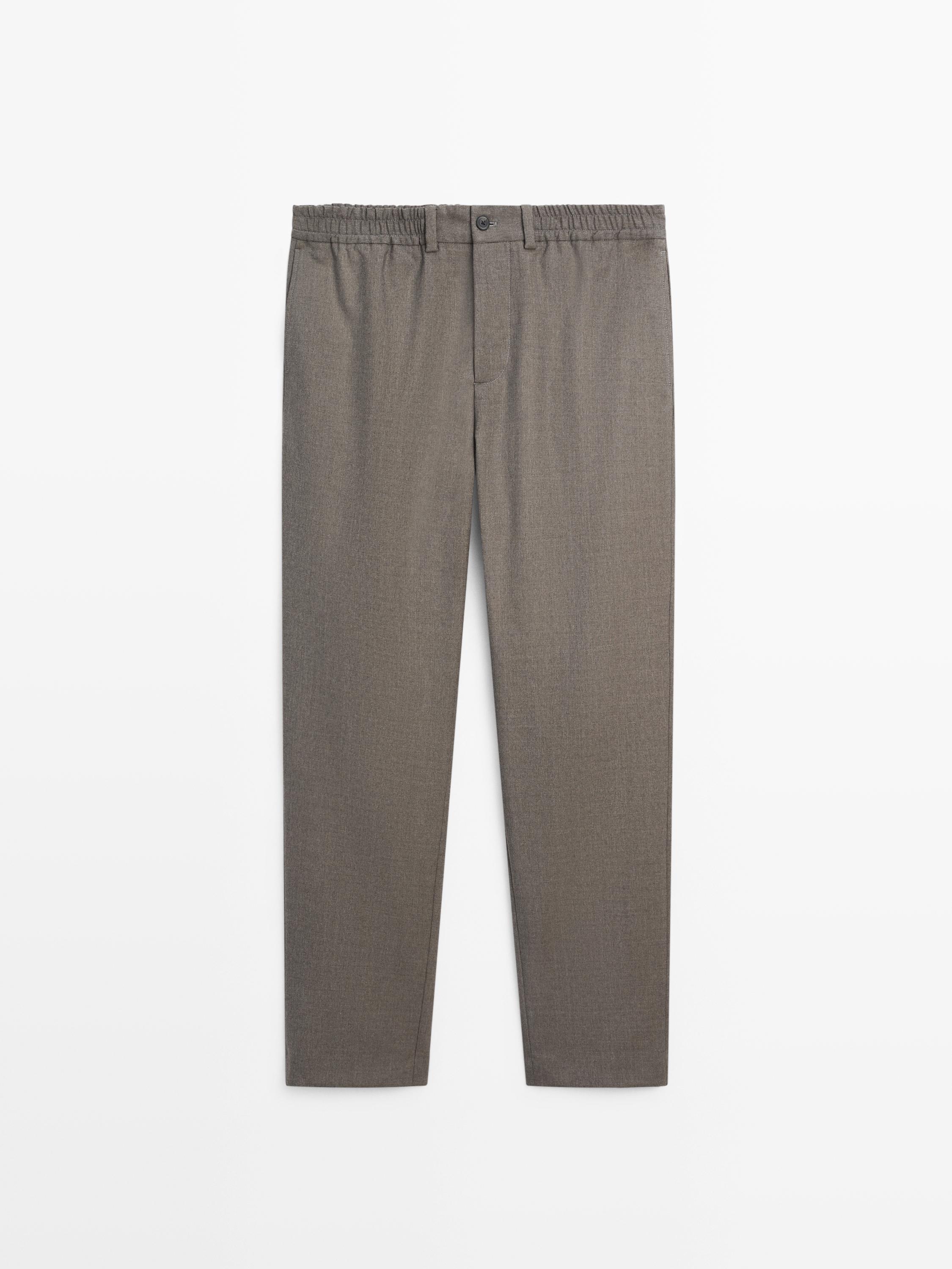 Cool wool blend trousers